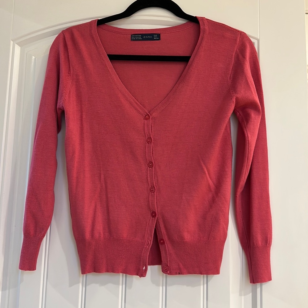 ZARA Pink Cardigan